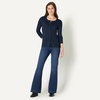 Amazon Essentials Women’s Lightweight Crewneck Cardigan Sweater(Navy)