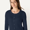 Amazon Essentials Women’s Lightweight Crewneck Cardigan Sweater(Navy)