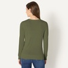 Amazon Essentials Women’s Lightweight Crewneck Cardigan Sweater(Olive)