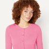 Amazon Essentials Women’s Lightweight Crewneck Cardigan Sweater(Pink)