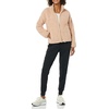Amazon Essentials Women’s Long Sleeve Fleece Zip-Up Sherpa Lined Jacket with Stand Neck(Blush)