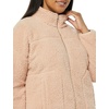 Amazon Essentials Women’s Long Sleeve Fleece Zip-Up Sherpa Lined Jacket with Stand Neck(Blush)