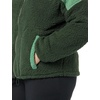 Amazon Essentials Women’s Long Sleeve Fleece Zip-Up Sherpa Lined Jacket with Stand Neck(Sage Green/Dark Green  Colorblock)