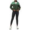 Amazon Essentials Women’s Long Sleeve Fleece Zip-Up Sherpa Lined Jacket with Stand Neck(Sage Green/Dark Green  Colorblock)