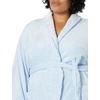 Amazon Essentials Women’s Mid-Length Plush Bath Robe, Loungewear (Available in Plus Size)(Light Periwinkle Blue)