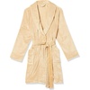 Amazon Essentials Women’s Mid-Length Plush Bath Robe, Loungewear (Available in Plus Size)(Tan)