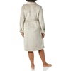 Amazon Essentials Women’s Mid-Length Plush Bath Robe, Loungewear (Available in Plus Size)(Warm Grey)