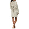 Amazon Essentials Women’s Mid-Length Plush Bath Robe, Loungewear (Available in Plus Size)(Warm Grey)