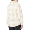 Amazon Essentials Women’s Oversized Teddy Sherpa Shirt Jacket (Previously Goodthreads)(Beige Ivory Buffalo Plaid)