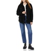 Amazon Essentials Women’s Oversized Teddy Sherpa Shirt Jacket (Previously Goodthreads)(Black)