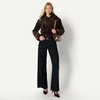 Amazon Essentials Women’s Oversized-Fit Cropped Faux Fur Jacket with Collar(Dark Brown)