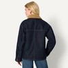 Amazon Essentials Women’s Oversized-Fit Denim Jacket with Faux Shearling Collar and Lining, Heavyweight(Rinse)