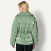 Amazon Essentials Women’s Oversized-Fit Square Quilted Puffer Jacket with Adjustable Waist, Zip Front, Side Pockets(Dark Sage Green)