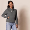 Amazon Essentials Women’s Regular-Fit Midweight Fleece Pullover Hoodie with Kangaroo Pocket (Available in Plus Size)(Charocoal Heather)