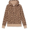 Amazon Essentials Women’s Regular-Fit Midweight Fleece Pullover Hoodie with Kangaroo Pocket (Available in Plus Size)(Leopard)