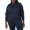 Amazon Essentials Women’s Regular-Fit Midweight Fleece Pullover Hoodie with Kangaroo Pocket (Available in Plus Size)(Navy Micro Cheetah)