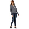Amazon Essentials Women’s Regular-Fit Midweight Fleece Pullover Hoodie with Kangaroo Pocket (Available in Plus Size)(Navy Stripe)