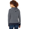 Amazon Essentials Women’s Regular-Fit Midweight Fleece Pullover Hoodie with Kangaroo Pocket (Available in Plus Size)(Navy Stripe)
