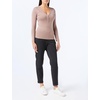 Amazon Essentials Women’s Ribbed Knit Long Sleeve Henley Slim Fit T-Shirt(Dark Taupe)