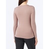 Amazon Essentials Women’s Ribbed Knit Long Sleeve Henley Slim Fit T-Shirt(Dark Taupe)