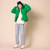 Amazon Essentials Women’s Short Waisted Puffer Jacket (Available in Plus Size)(Green)