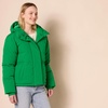 Amazon Essentials Women’s Short Waisted Puffer Jacket (Available in Plus Size)(Green)