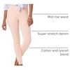 Amazon Essentials Women’s Skinny Fit Mid-Rise Stretch Pull-On Jegging with Pockets(Coral Pink)