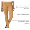 Amazon Essentials Women’s Skinny Fit Mid-Rise Stretch Pull-On Jegging with Pockets(Light Camel)