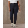 Amazon Essentials Women’s Skinny Fit Mid-Rise Stretch Pull-On Jegging with Pockets(Rinse)
