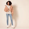 Amazon Essentials Women’s Soft Touch Long Sleeve Pleated Shoulder Crewneck Sweater(Beige)