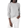 Amazon Essentials Women’s Soft Touch Long Sleeve Pleated Shoulder Crewneck Sweater(Grey Heather)