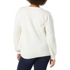 Amazon Essentials Women’s Soft Touch Long Sleeve Pleated Shoulder Crewneck Sweater(Ivory)