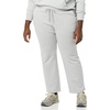 Amazon Essentials Women’s Straight Leg Fleece Sweatpants with Drawstring (Available in Plus Size)(Heather Grey)