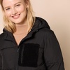 Amazon Essentials womens Full-Zip Sherpa Fleece Hooded Puffer Jacket(Black)