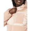 Amazon Essentials womens Full-Zip Sherpa Fleece Hooded Puffer Jacket(Blush)