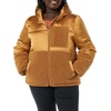 Amazon Essentials womens Full-Zip Sherpa Fleece Hooded Puffer Jacket(Dark Camel)