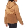 Amazon Essentials womens Full-Zip Sherpa Fleece Hooded Puffer Jacket(Dark Camel)