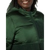 Amazon Essentials womens Full-Zip Sherpa Fleece Hooded Puffer Jacket(Dark Green Shiny)