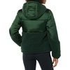 Amazon Essentials womens Full-Zip Sherpa Fleece Hooded Puffer Jacket(Dark Green Shiny)