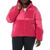 Amazon Essentials womens Full-Zip Sherpa Fleece Hooded Puffer Jacket(Hot Pink)