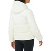 Amazon Essentials womens Full-Zip Sherpa Fleece Hooded Puffer Jacket(Ivory)