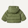 Amazon Essentials x Sofia Grainge Babies, Toddlers and Boys’ Water-Repellent Hooded Puffer Jacket(Light Olive)