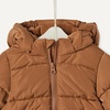 Amazon Essentials x Sofia Grainge Babies, Toddlers and Boys’ Water-Repellent Hooded Puffer Jacket(Toffee Brown)