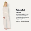 Amazon Essentials x Sofia Grainge Women’s Long Sleeve Henley Pajama Set(Ivory)