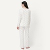Amazon Essentials x Sofia Grainge Women’s Long Sleeve Henley Pajama Set(Ivory Skier)