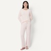 Amazon Essentials x Sofia Grainge Women’s Long Sleeve Henley Pajama Set(Light Pink)