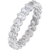 Amazon Essentials 14K Gold Plated Cubic Zirconia Stackable Statement Ring(Rhodium Plated)