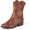 Amazon Essentials Girls’ Western Cowboy Boots(Brown)