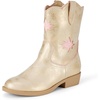 Amazon Essentials Girls’ Western Cowboy Boots(Metallic Gold)