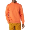 Amazon Essentials Men’s Regular Fit Long-Sleeve Quarter-Zip Pullover Fleece Sweatshirt with Mock Neck, Midweight(Orange)